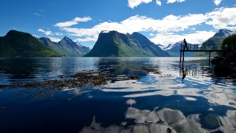 Горы и воды Hjørundfjord